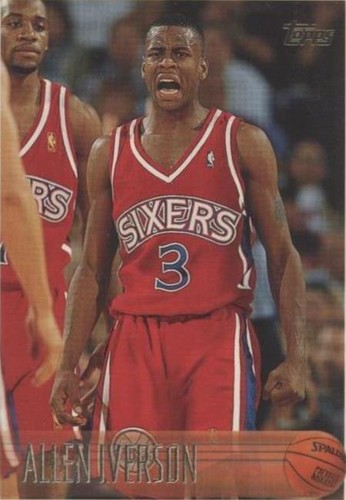 1996 TOPPS #171 ALLEN IVERSON PSA 9 MINT ROOKIE RC HOF