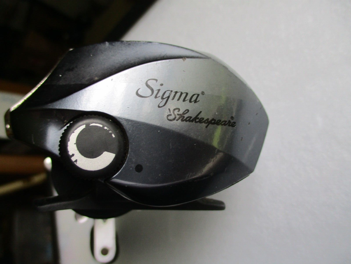 Vintage Shakespeare Sigma 6 Bearing Right Hand Baitcaster Reel 6.3