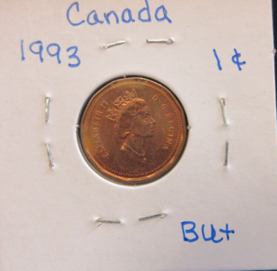 1993 Elizabeth II D.G. Regina Canadian 1 Cent Coin / Canada | eBay