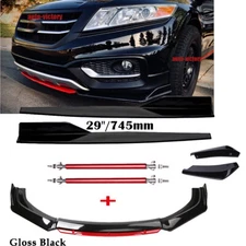 Front Bumper Lip Spoiler Splitter Rear Lip Side Skirt For Honda Accord Civic