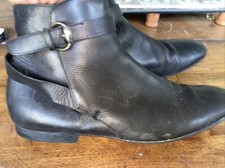 stivali gucci uomo retrò 9 1/2 pelle nera 170338