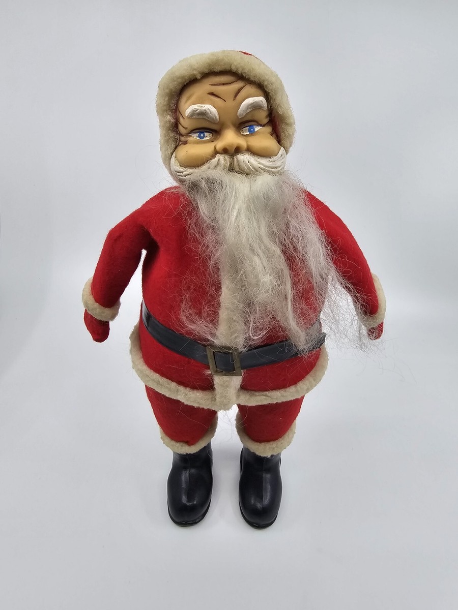Vintage 1950s Rubber Face Santa Claus 12
