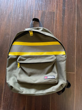 Enrico benetti backpack olive drab green yellow hi viz reflective motorcycle