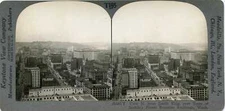 WashingtonSeattle ~ BIRD'S EYE VIEW OF NEW HEILIG THEATRE Stereoview 29585 T195