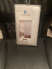 Comfort Bay 70" x 72" Heavy Duty PEVA Shower Curtain Liner Frosty New With Tags