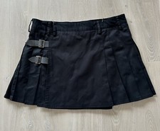 Kommando Kilts Mens Black Modern Utility Kilt Cotton Pockets USA 50/52