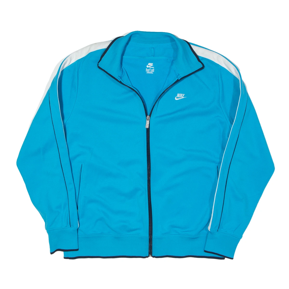 Nike track jacket blue deals