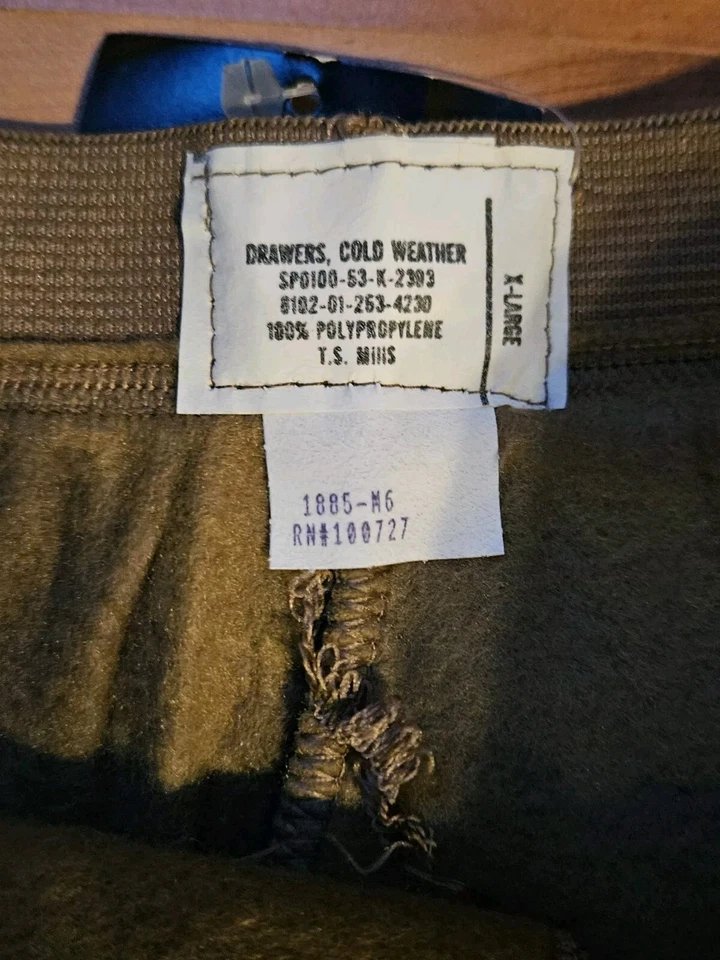 Tru Spec Military Apparel Cold Weather Drawers Pants Size X-Large. NWT green - Image 2 of 4