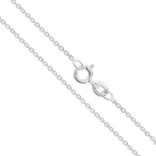 Cable 040 1.4 mm Italian Chain Genuine Sterling Silver 925 Necklaces 14 inch