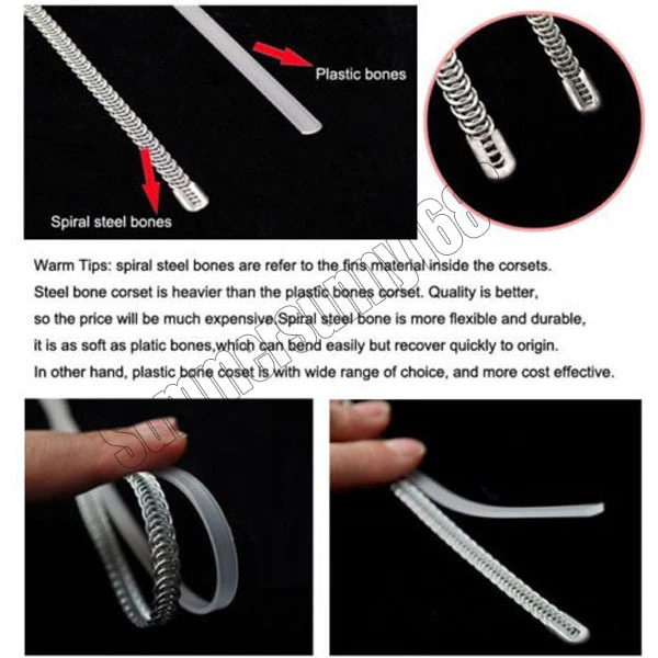 Negro 28 huesos de acero deshuesado cintura entrenamiento debajo del busto corsé con cordones modelador superior Foto 3 de 4