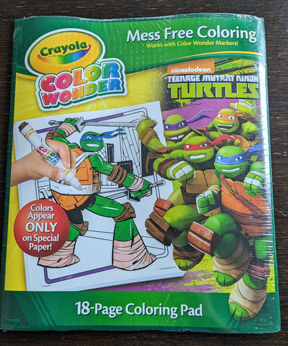 Crayola Color Wonder Mess Free Coloring Teenage Mutant Ninja Turtles Pad NEW | eBay
