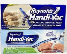 Reynolds Handi-Vac Vacuum Sealer W/ Gallon (18)  Freezer Bags NEW