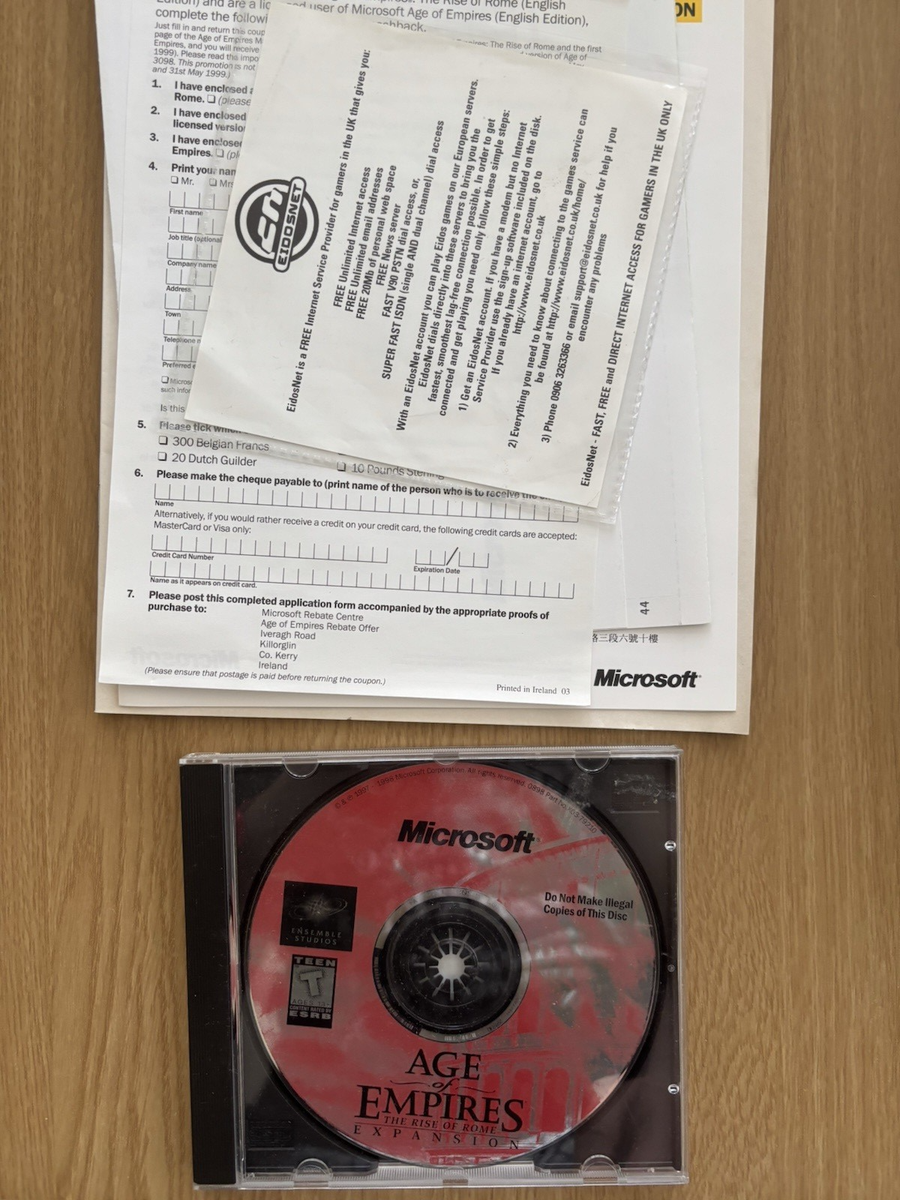 Age Of Empires The Rise Of Rome - Expansion - PC Big Box - FR