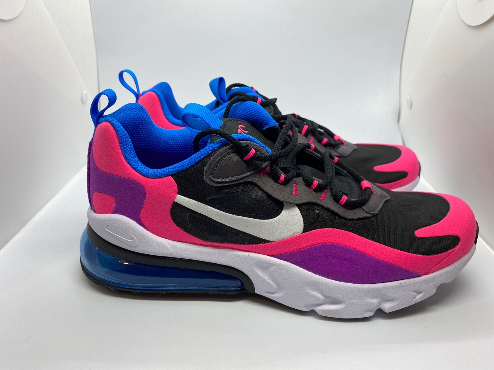 Nike Air Max 270 React GS Black White 