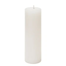 Mega Candles - Unscented 2"x 6" Hand Poured RND Premium Pillar Candle White 6PCS