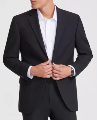 New with Tag Dkny Mens Modern fit Suit Jacket Black 36R dq94