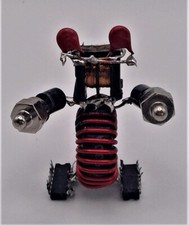 Custom One Of A Kind Miniature Upcycled Robots