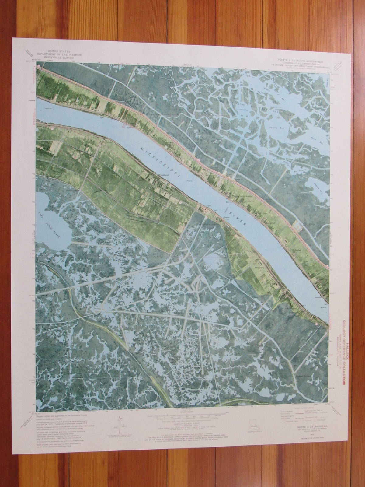 Pointe a la Hache Louisiana 1976 Original Vintage USGS Topo Map eBay