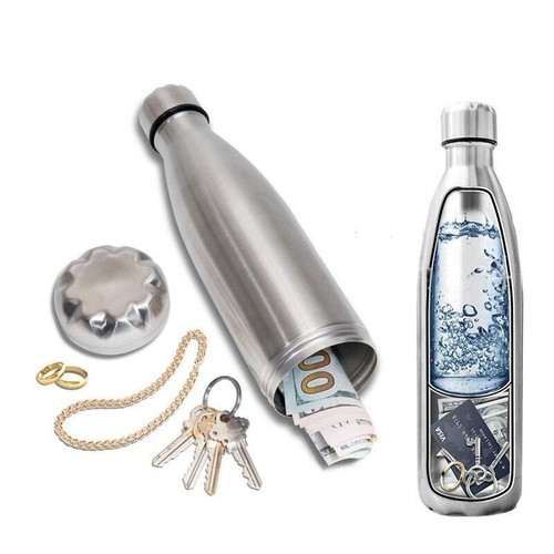 Secret Hidden Safe Water Bottle Liquid Capacity And Dry Storage Compartment - Picture 10 of 13