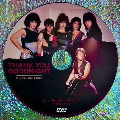BON JOVI DVDセット　4点 THANK YOU, GOODNIGHT THE BON JOVI STORY 4 DVD SET (2024 DocuSeries