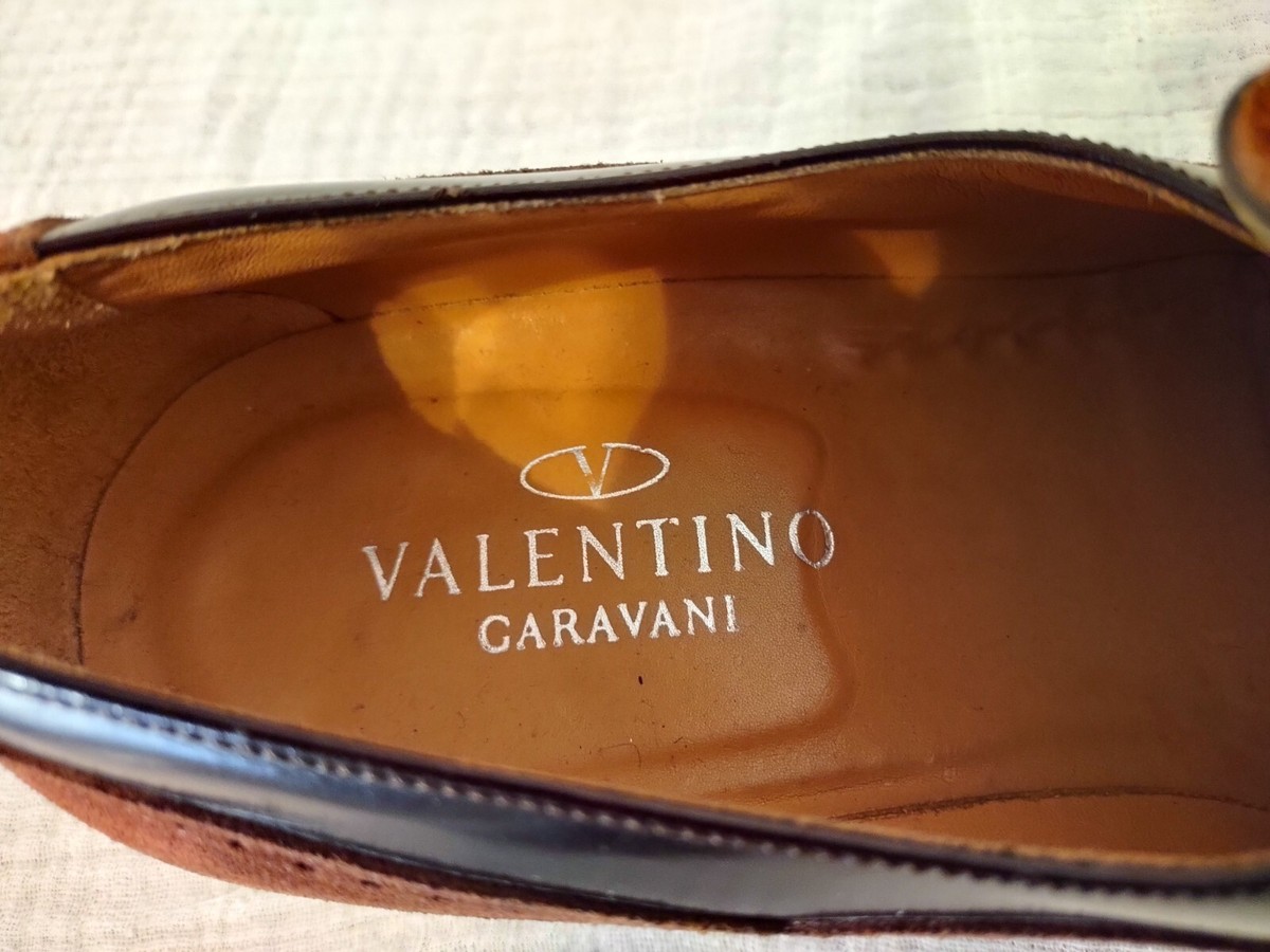 Valentino Garavani Dark Brown Leather Slip On Moccasin Dress Shoe Loafers 44 Valentino Garavani VLogo Signature Loafers - Men – myCompañero main image 3
