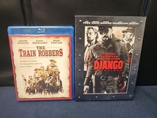 Django Unchained Blu-ray 3-Disc Set Best Buy Exclusive  Train Robbers Blu Ray