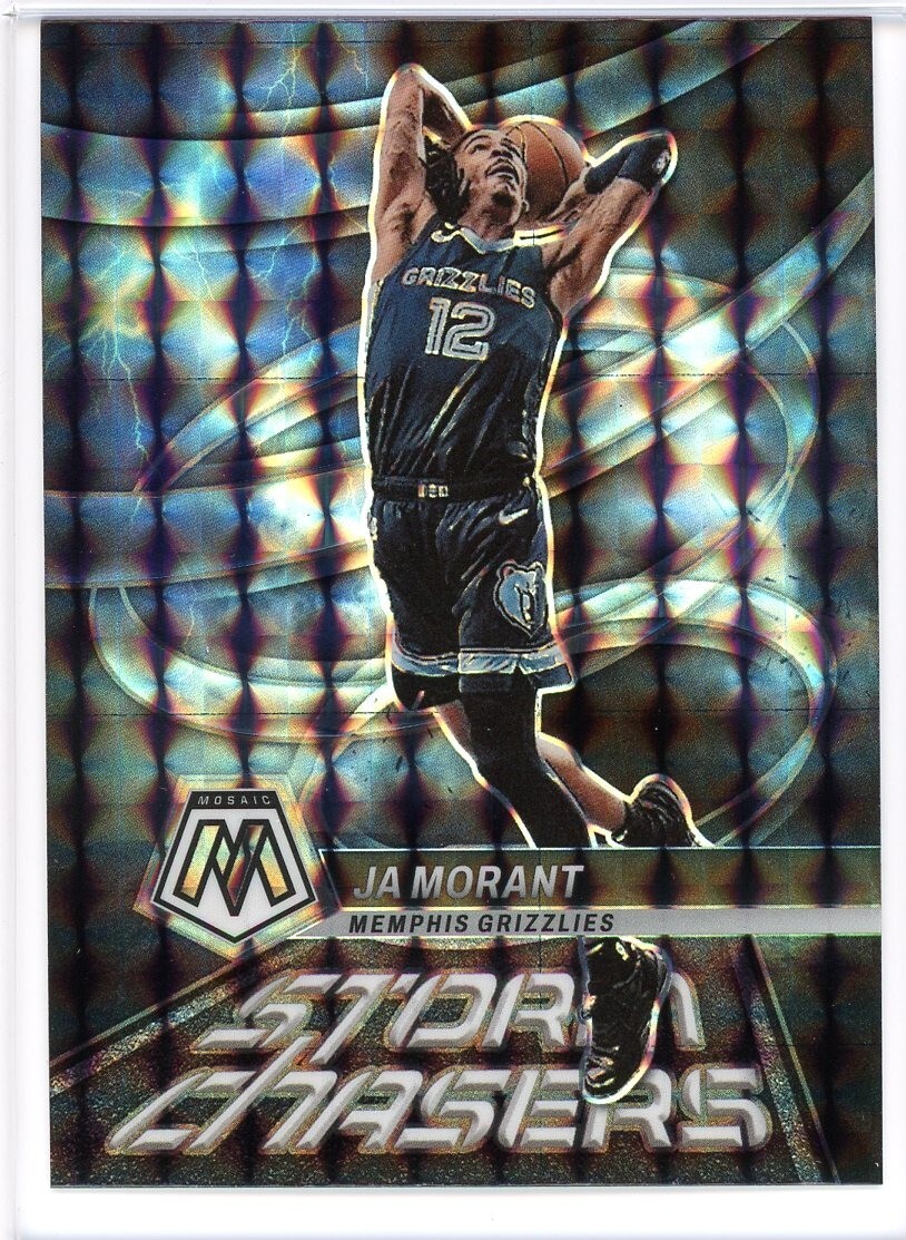 2022-23 Panini Mosaic Storm Chasers Ja Morant #4 Genesis