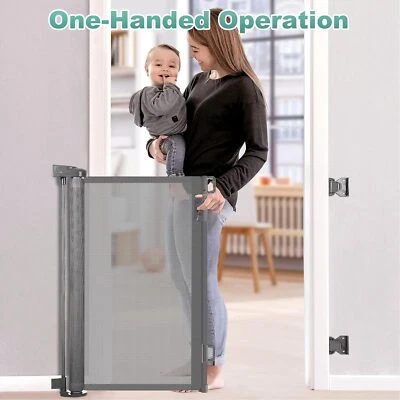 Guard Folding Baby Toddler Stair Gates Isolation Retractable Pet Dog Gate Safety