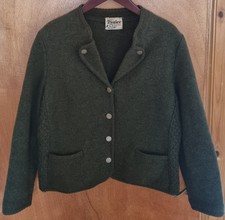 Original Distler Trachten Womens Jade Loden Wool Jacket Bavaria P2p 22.5ins