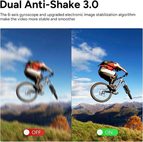 Action Cam 4K 30FPS 20MP WiFi EIS Mini Action Kamera Wasserdicht 30M Camcorder - Bild 5 von 19
