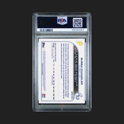 ビンテージ！レア！Chandler Chip 10台 Bubba Chandler Auto PSA 10 Pop 1 2022 Topps Pro Debut Pirates