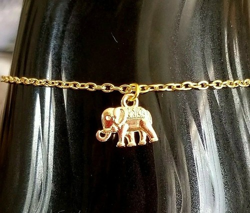 Bohemian Gold Elephant Anklet Gold Ankle Bracelet Elephant Jewelry Elephants - Picture 2 of 6
