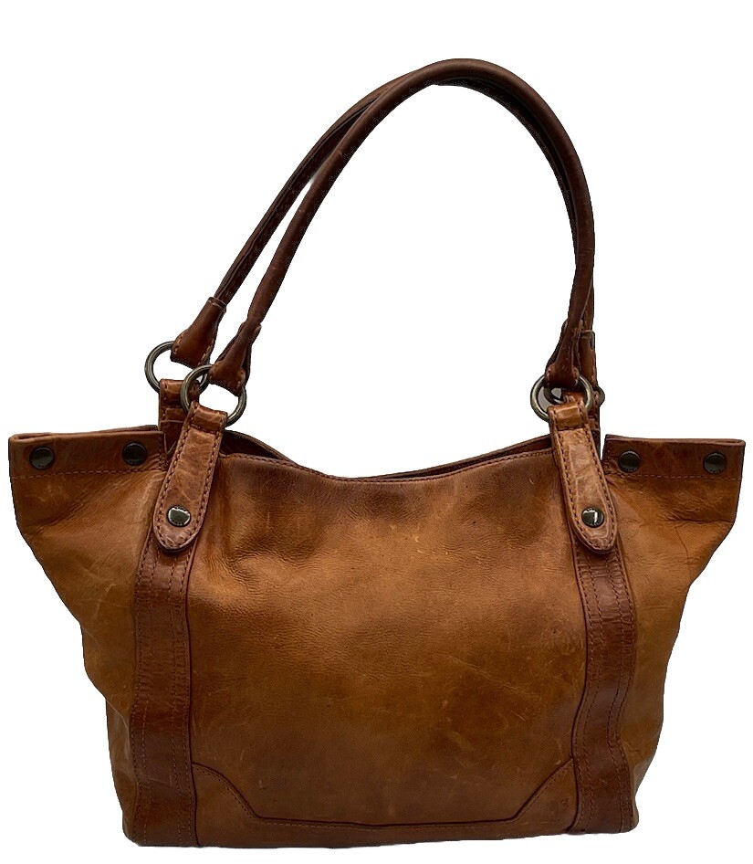 Frye Melissa Shoulder Tote Distressed Leather MSRP $358