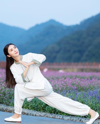 Nuevo Mujeres Suave Algodón Lino Tai Chi Uniforme Kung Fu Artes Marciales Wing Chun Traje - Imagen 7 de 14