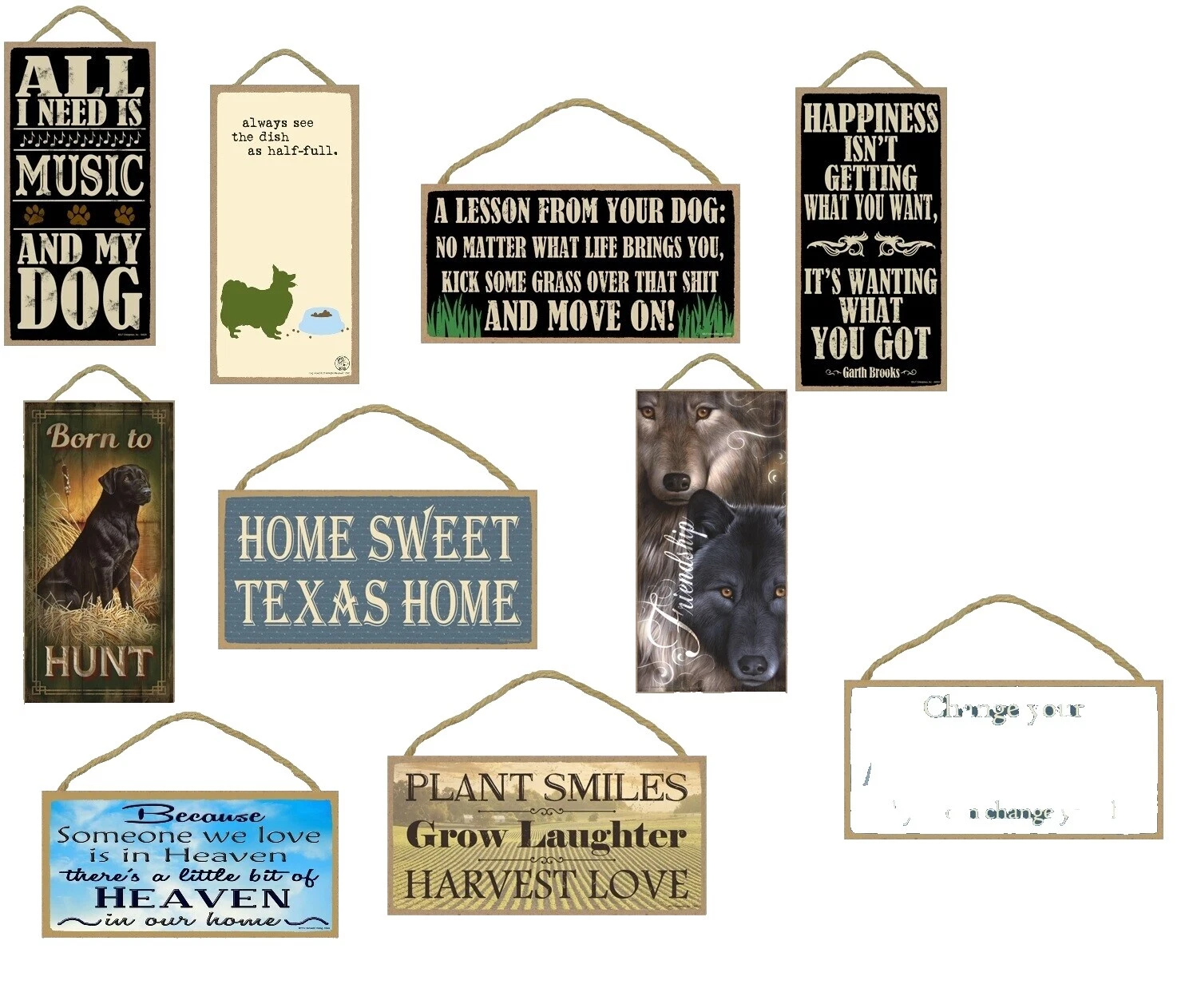 Wooden Inspirational Home Décor Plaques & Signs