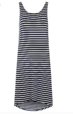 BNWT DOROTHY PERKINS Women s Vila Navy And White Shift Dress/ Size L