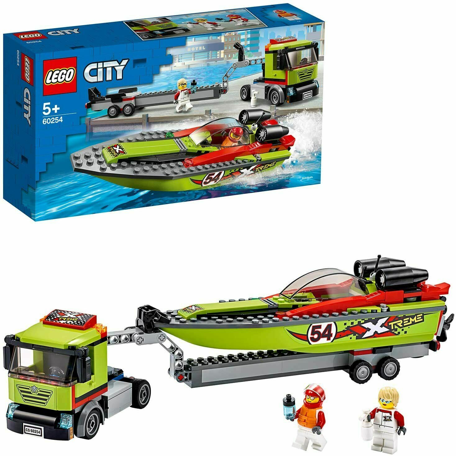LEGO CITY - RACE BOAT TRANSPORTER  TRASPORTATORE DI MOTOSCAFI  PZ 238  ART 60254