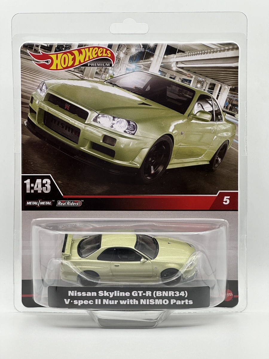 Hot Wheels Premium 2024 Nisson Skyline GT-R {BNR 34} 1:43