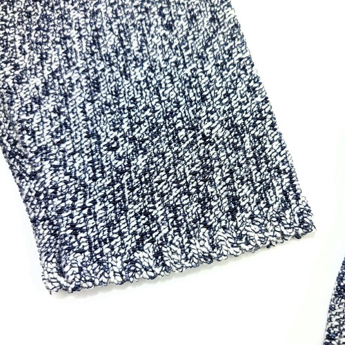 $278 Bloomingdales Melange Knit Cardigan Sweater Mens Size Large Blue & White - Picture 8 of 12