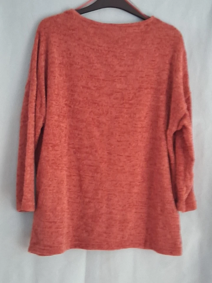 Size 14 Ladies Orange Jumper By Tu - Image 2 of 4