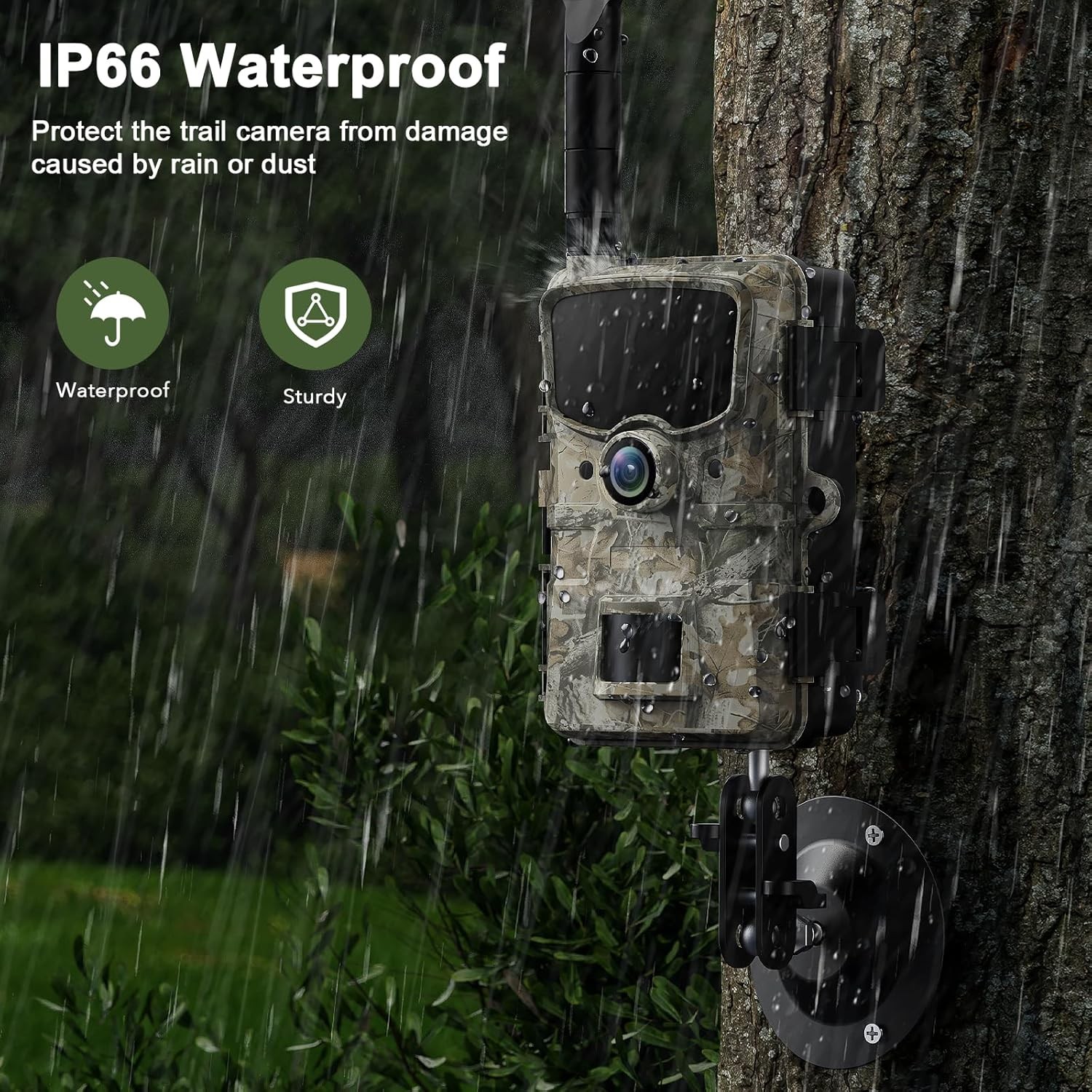 Campark 24MP 4G LTE Wireless Cellular Trail Camera Wildlife Game Cam Outdoor