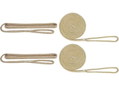Extreme Max 3006.2684 BoatTector Dbl Braid Nylon Dockside Rope Pack 3/8'' Wh/Gold