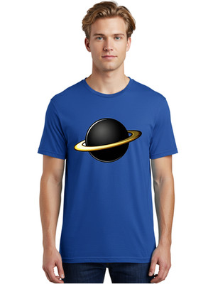 Saturn-9 Mens Graphic Tee, 100% Cotton, Casual Summer Wear