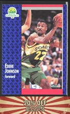 1991-92 Fleer #190 Eddie Johnson Seattle SuperSonics