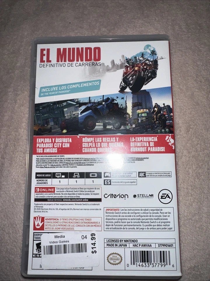 Burnout Paradise Remastered - Nintendo Switch - Image 2 of 3