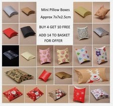 Mini Pillow Favour Gift Box  - Weddings Jewellery Christmas Quality Boxes OFFER