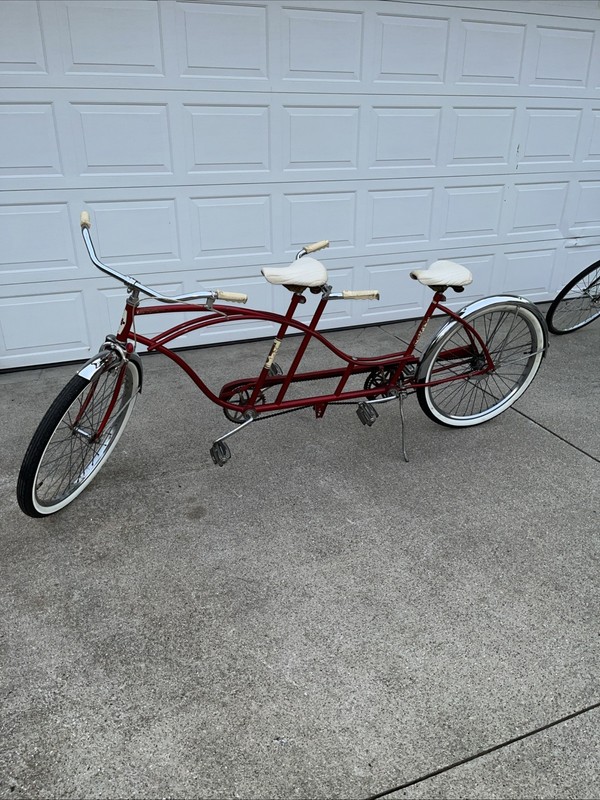 Huffy Daisy Daisy Tandem Bike Bicycle Two Seater Vintage Possibly 1969 New Tires