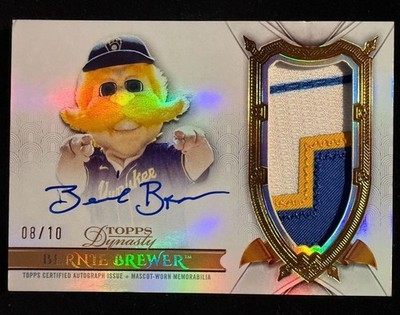 Bernie Brewer 2025 Topps Baseball Mascot Dynasty Patch /10 Auto Autograph *READ*