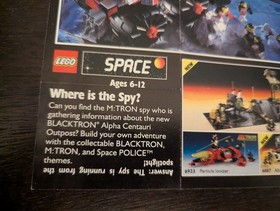 Vintage (1991) LEGO SPACE M-Tron & Blacktron II Sets Poster - RARE