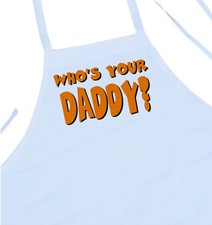 Funny Chef Aprons Men Who's Your Daddy Novelty Cooking Aprons by CoolAprons